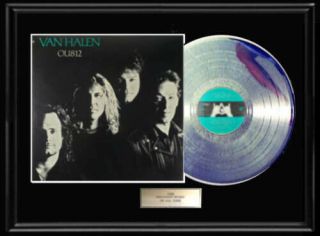 Van Halen Ou812 White Gold Silver Platinum Toned Record Rare Non Riaa Award