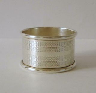 A Vintage Sterling Silver Napkin Ring With No Engravings