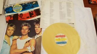 Yellow Vinyl Rare The Police - Synchronicity - Vinyl Album