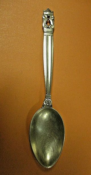 Georg Jensen Acorn Pattern Sterling Silver Spoon