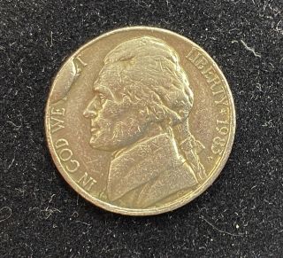 1983 P 5c Large Cud Error Jefferson Nickel 5 Cent Die Break Rare