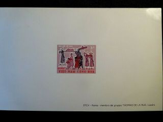 Vietnam Presentation Proof Stamp Sheet Scott 315 Mnh Rare