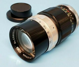 【rare 】 Sankyo Koki Komura 105mm F2.  8 L39 Leica 39mm Mount Lens From Japan Exc