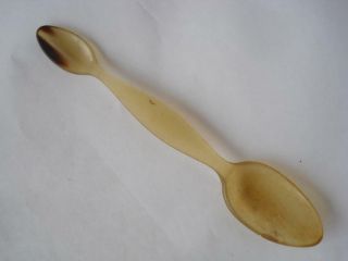 Cwe 19c.  Antique Medical Apothecary Pharmacy Horn Spoon