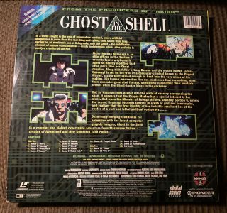 Ghost in the Shell Laserdisc 1996 Anime Movie Pioneer Manga Video Bilingual RARE 2