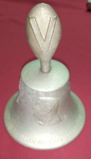 Rare Ww2 Raf Benevolent Fund Victory Bell Made From Shot Down German Aircraft