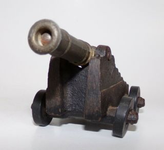 Antique Small Brass & Cast Iron Toy Navy Cannon Penncraft Mt.  Penn Pa 573 7