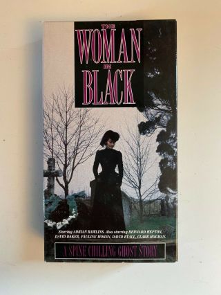 The Woman In Black Vhs Bfs 1989 Rare Oop Horror Gothic Htf Great Shape