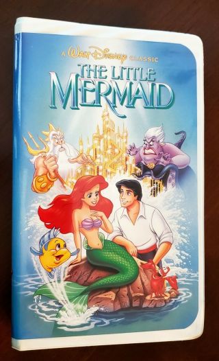 The Little Mermaid Rare Banned Cover Vhs 1989 Walt Disney