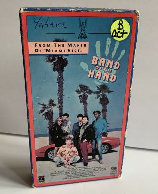 Band Of The Hand (vhs,  1986) Michael Mann Cult Action Rare Rca Columbia 80s