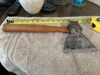 Early Evansville Tool Brand Hewing Axe Hatchet Wood Rare Vintage Antique