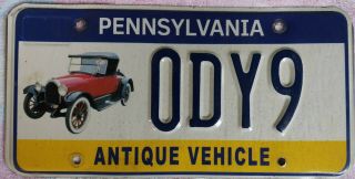 Pennsylvania Antique Vehicle License Plate Pa Tags