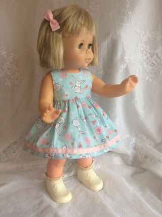 Vintage 1964 Mattel Baby First Step Doll,  Custom Outfit,
