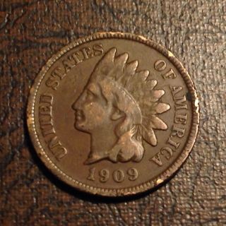 1909 Indian Head Penny Cent Details Rare Post Us Civil War Coin 390c