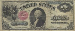 Fr 35 1880 $1 One Dollar Legal Tender United States Note Very Fine Rare Blue S/n