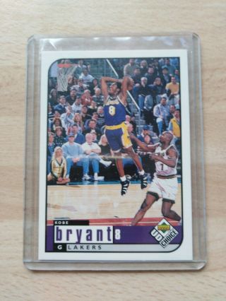 Kobe Bryant 8 L.  A Lakers 1998 Upper Deck Choice Basketball Card.  Rare