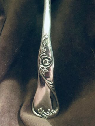National Double " Rose " Silverplate Gravy Ladle