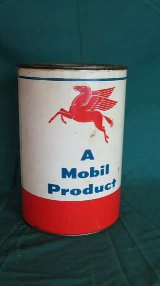 Antique Mobil Oil Mobil Product Can Gargoyle Socony Vacuum Oil Company 51