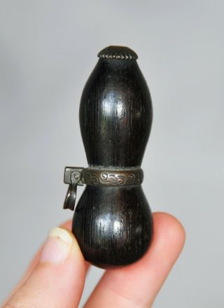 Antique Chinese Japanese Carved Double Gourd Snuff Bottle