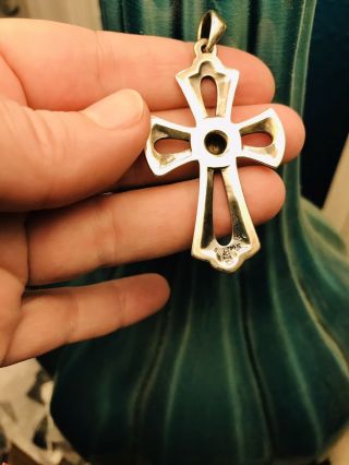 James Avery Cross: Retired And Rare,  Sterling Silver With 14k Gold Center 3