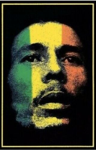 Vintage Bob Marley Black Light Poster 24x36