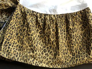 Rare Ralph Lauren Guinevere Aragon Queen Bedskirt Dust Ruffle Animal Leopard Euc