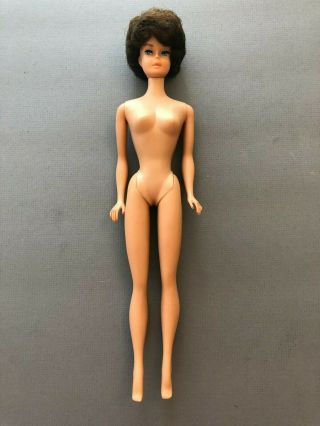 1963 Era Brunette Bubble Cut Vintage Barbie Doll To Fix Up Mattel Japan 60 