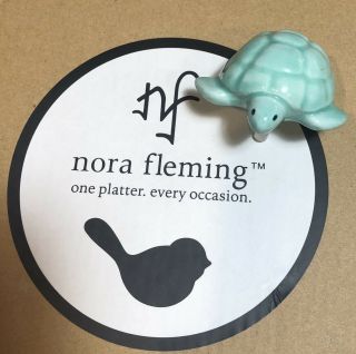Nora Fleming Green Sea Turtle Mini Retired - Rare