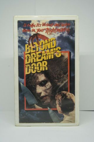 Beyond Dream’s Door Vhs Vidamerica Rare Horror Cult Slasher Sov Cut Box