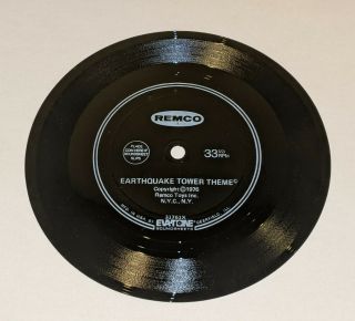 Rare 1976 Remco Earthquake Tower Theme Flexi Disc 7 " Record