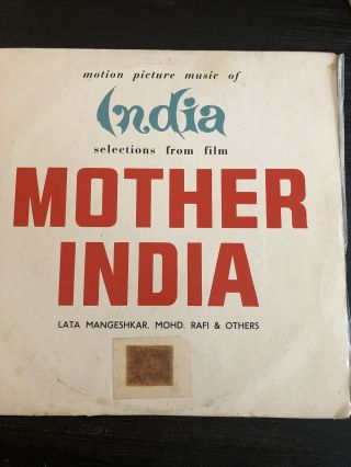 Selections From The Film Mother India Rare Lp Ost Bollywood Samples Rafi