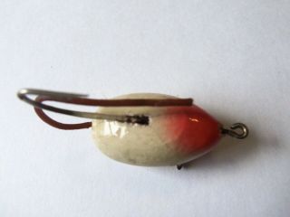 Shur - Luk Co.  Fly Rod Mouse Lure White,  Red Chin 1 