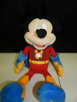 Hallmark Exclusive Disney Mickey Mouse Talking Light Up Cape Plush Rare