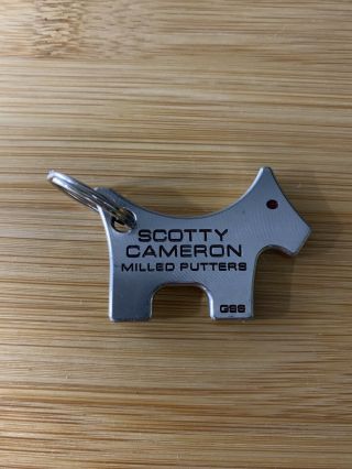 Rare Titleist Scotty Cameron Milled Putter Gss Circle T Dog Key Chain.
