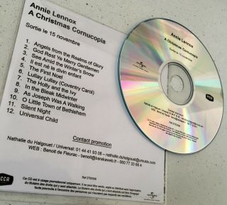 Annie Lennox Very Rare French Promo 12 - Trk Cd Christmas Cornucopia Eurythmics