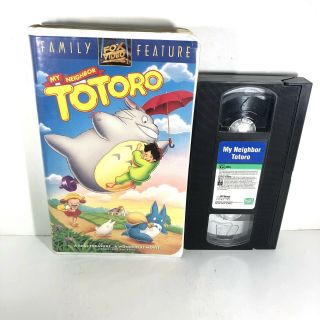 My Neighbor Totoro (vhs,  1994) Rare Oop Anime Film Movie Fox English Dub B3