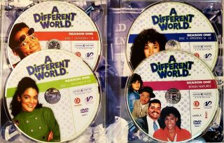 A DIFFERENT WORLD TV Season 1 DVD 4 Disc Box Set Rare OOP Lisa Bonet Sinbad EX 2