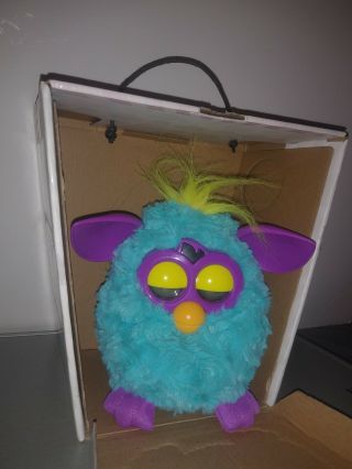 Furby Boom 2012 Interactive Electronic Toy Teal & Purple w Box Rare 2