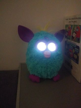 Furby Boom 2012 Interactive Electronic Toy Teal & Purple w Box Rare 3