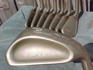 Very Rare Mizuno Bell - 3 Beryllium Copper Golf Clubs Irons Matched Set 3 Thru Pw