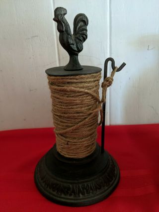 Antique Country Store Countertop Mercantile Cast Iron String Twine Holder