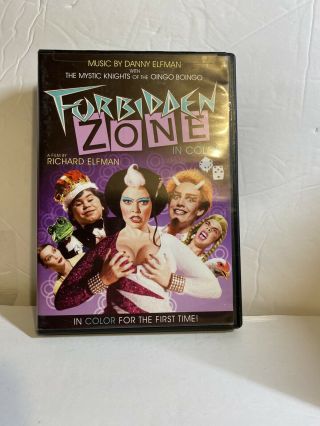 Forbidden Zone Dvd Rare