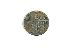 Xiv Olympiad - London 1948 - Olympic Participation Medal - Very Rare Collectable