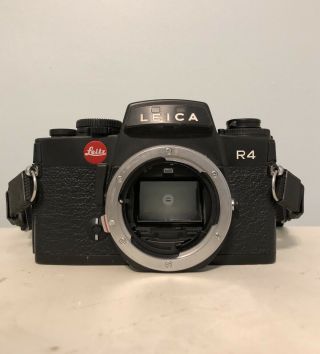 RARE 1981 LEICA Leitz R4 35mm SLR Film Camera BLACK Body ONLY - 2