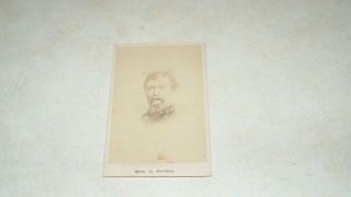 Antique Civil War Cdv Photograph Confederate General Wm J.  Hardee