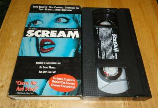 Scream (vhs 1997) Drew Barrymore Cover Variant Horror Rare Non - Rental