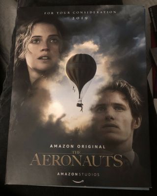 The Aeronauts Dvd,  Pressbook Fyc Promo 2019 Full Length Movie Wga Rare Vg,