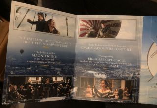 The Aeronauts DVD,  Pressbook FYC Promo 2019 Full Length Movie WGA RARE VG, 3