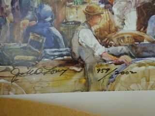 Jack C.  Deloney “market Street " Signed And Numbered,  Rare Collectible Print