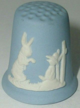 A Rare Wedgwood Jasperware - - Fairy Tale Thimble - - " Brer Rabbit " T.  C.  C